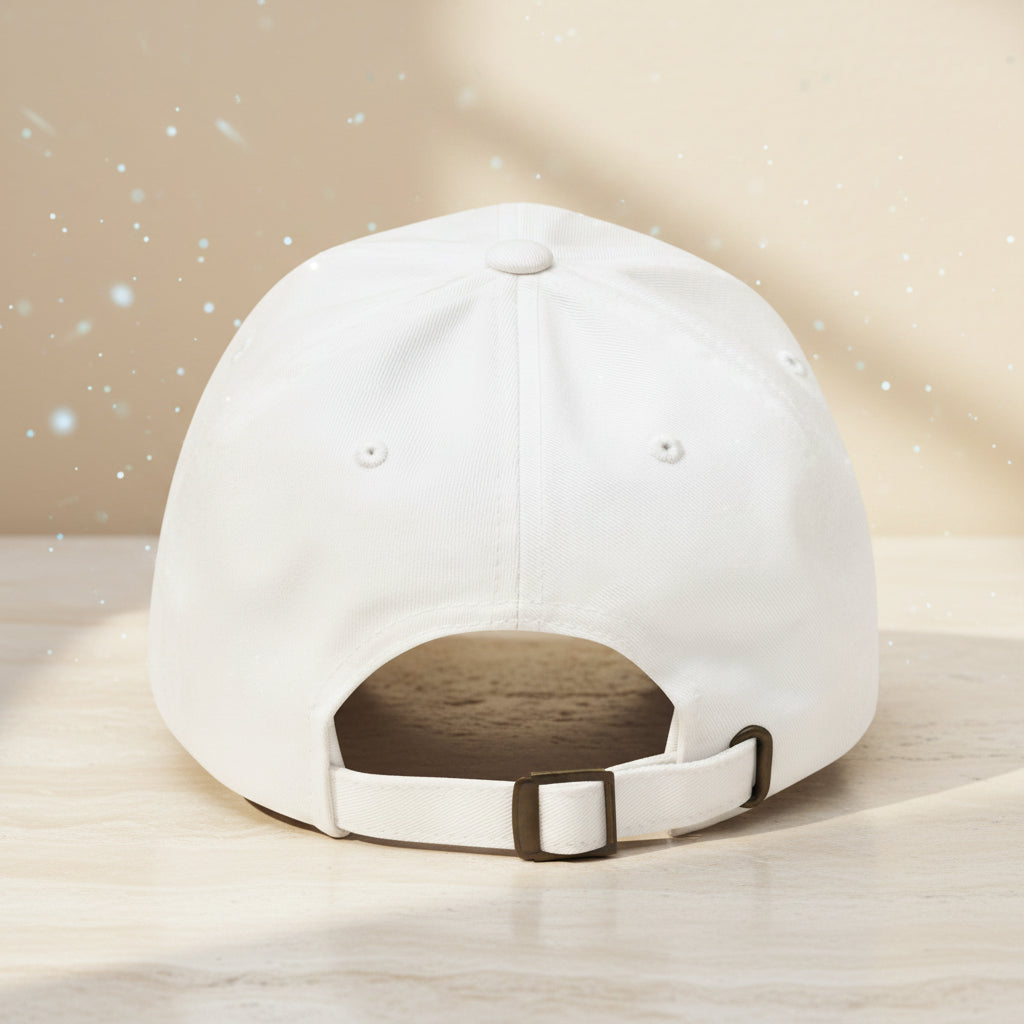 The Founder Cap in white — back view