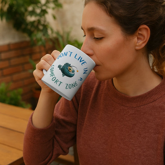 ☕ "Don’t Live in a Comfort Zone" – White Ceramic Mug