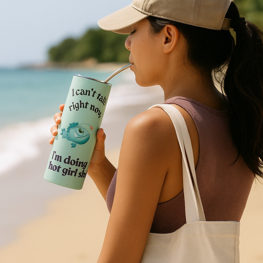 💅 “I Can’t Talk Right Now, I’m Doing Hot Girl Sh*t” – Stainless Steel Tumbler