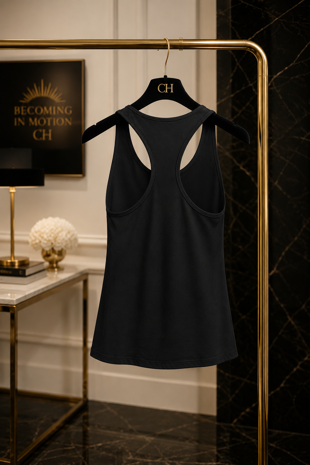 Becoming In Motion Racerback Tee