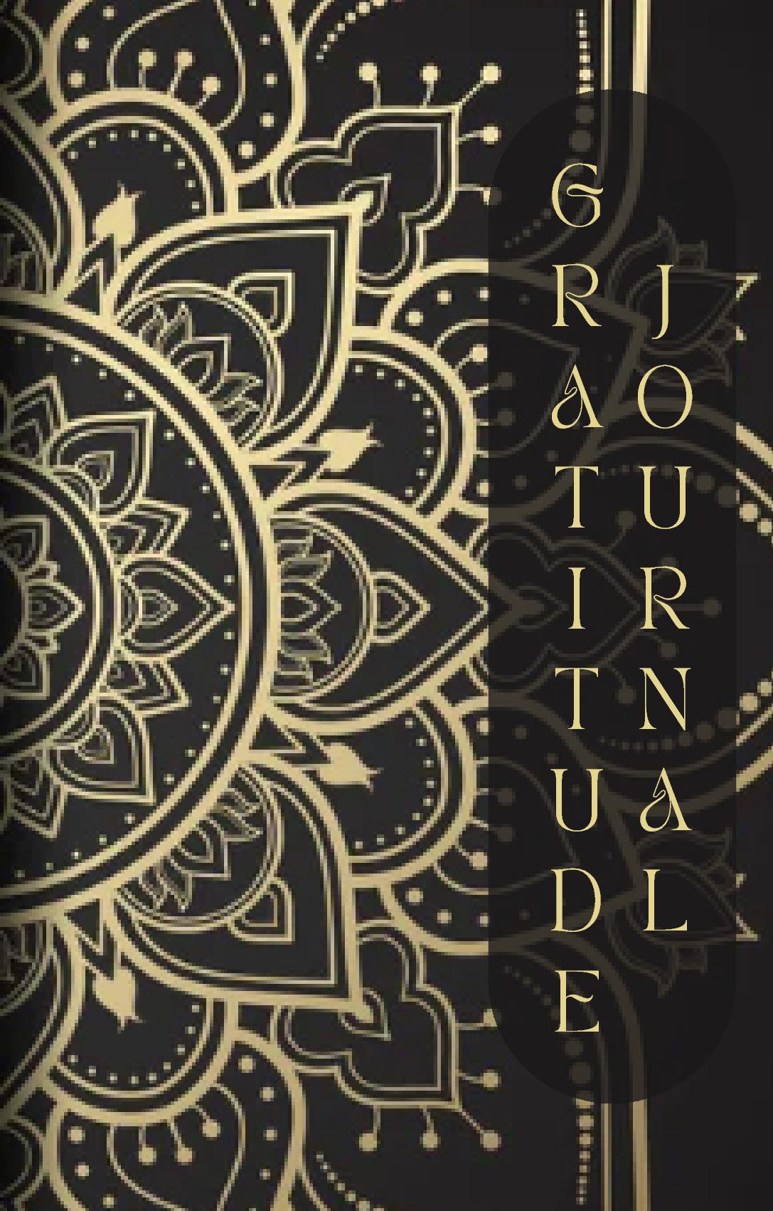 Black & Gold Lotus – 90 Day Daily Gratitude Journal