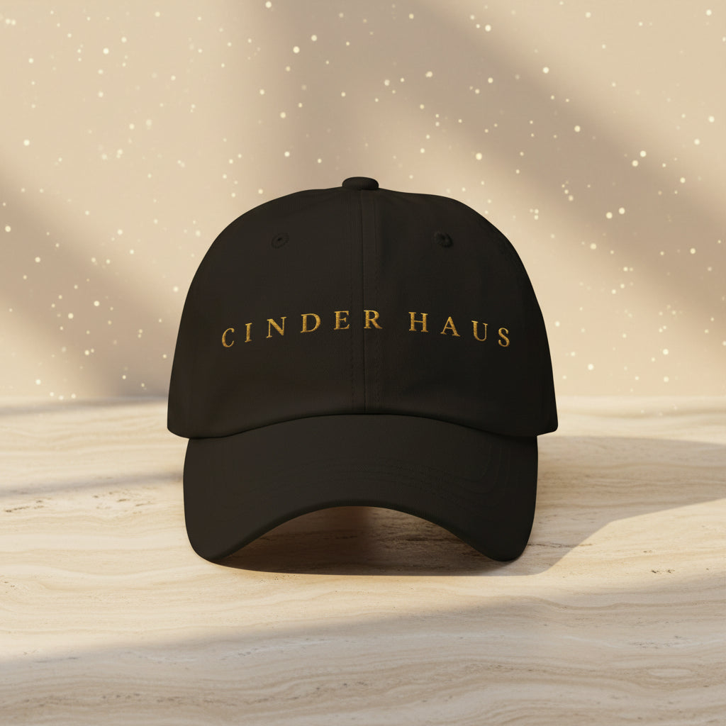 The Founder Cap in black — front view