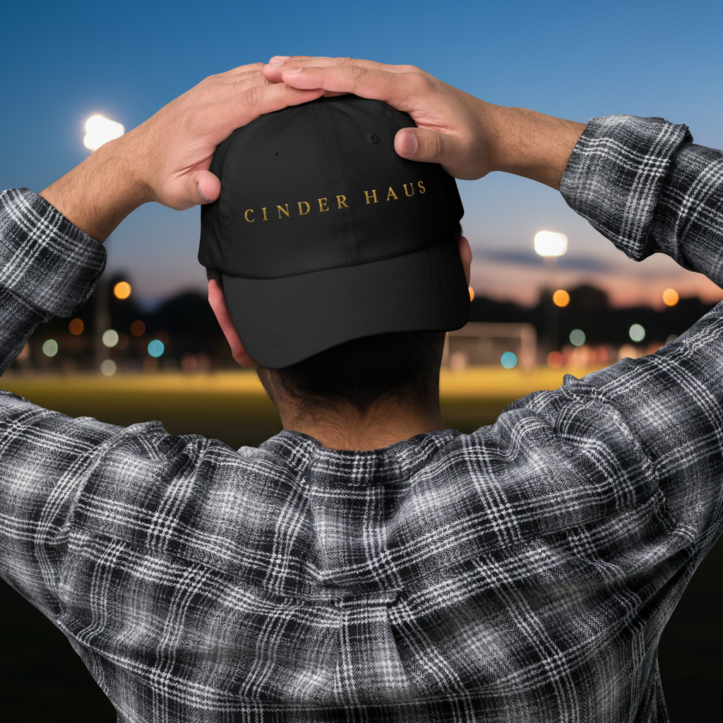 The Founder Cap in black — front view