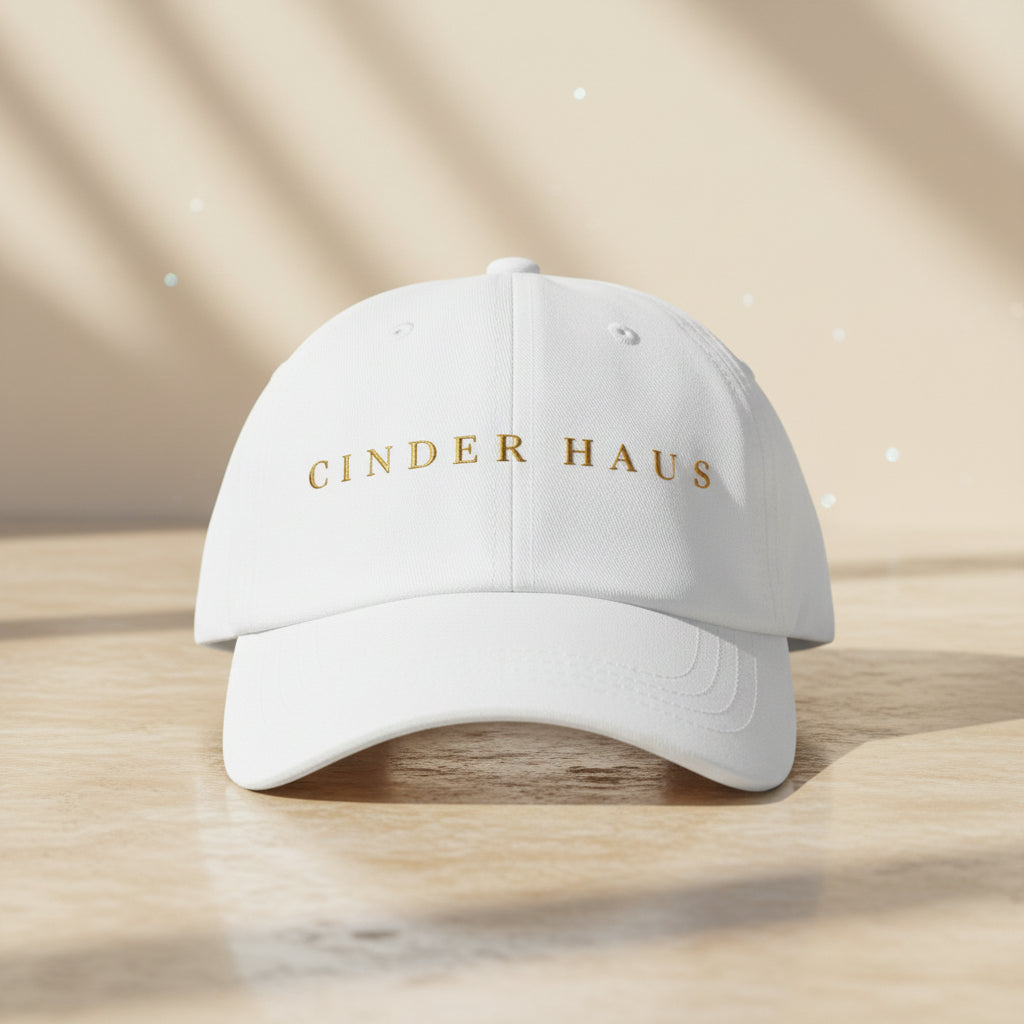 The Founder Cap in white — left side view