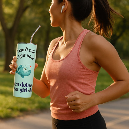 💅 “I Can’t Talk Right Now, I’m Doing Hot Girl Sh*t” – Stainless Steel Tumbler