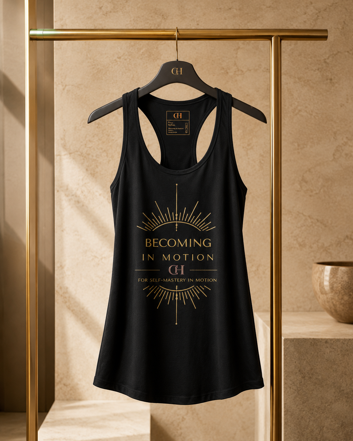 Becoming In Motion Racerback Tee