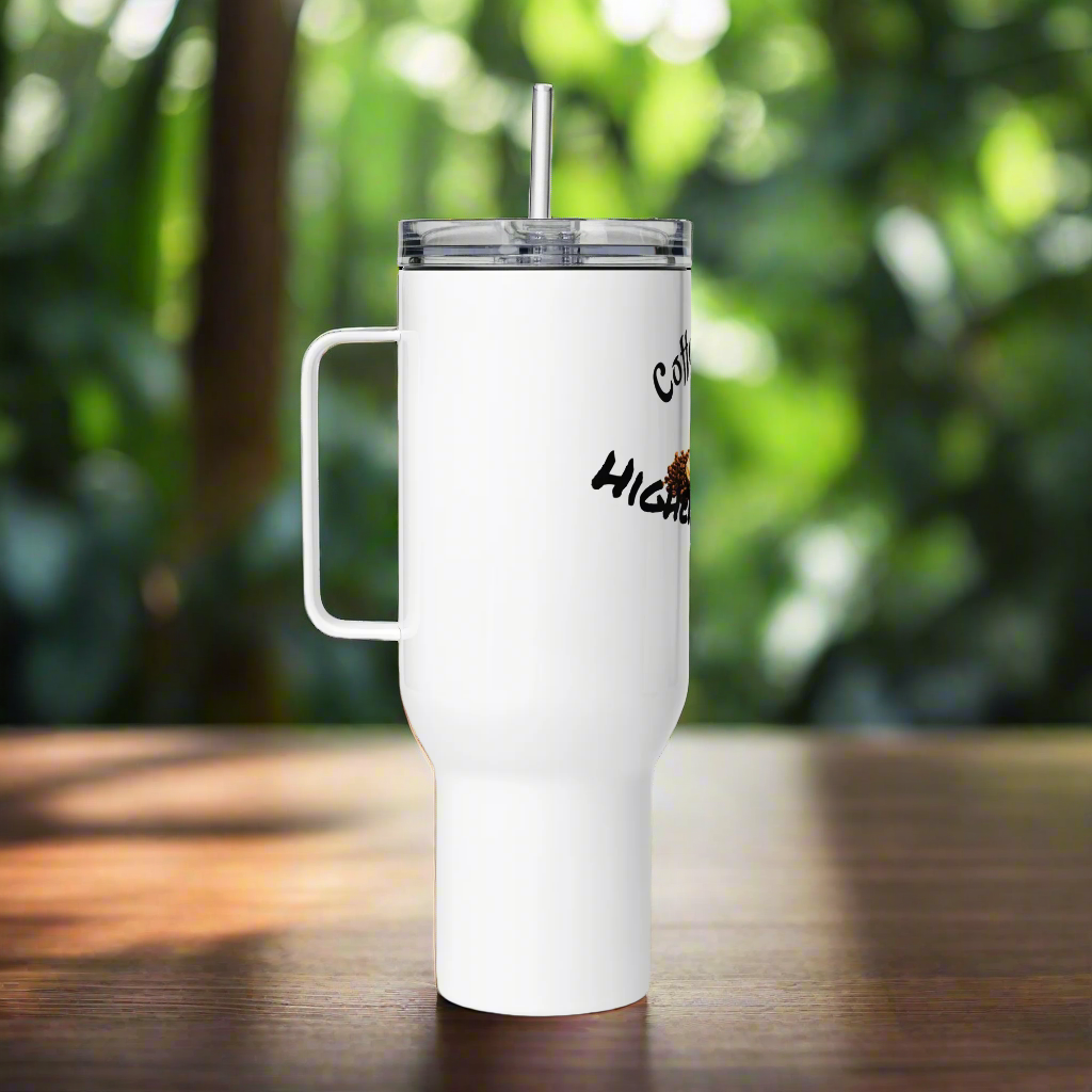 ☕ Coffee Is My Higher Power – Stainless Steel Travel Tumbler